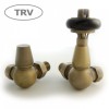 Windsor Traditional Thermostatic Radiator Valve Old English Brass (Corner TRV)