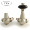 Windsor Traditional Thermostatic Radiator Valve - Satin Nickel (Corner TRV)