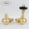 Windsor Traditional Thermostatic Radiator Valve - Un-Lacquered Brass (Corner TRV)