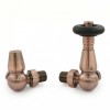 Jaguar Thermostatic Radiator Valve - Antique Copper (Corner TRV)