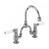 Kensington 2 Tap Hole Arch Mixer with Curved Spout (200mm centres)