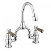Kensington 2 Tap Hole Arch Mixer with Curved Spout (200mm centres)