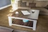 Square Legged Coffee Table With Shelf