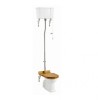 Standard High Level WC with Dual Flush Ceramic Cistern