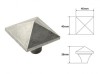 Finesse Pyramid - Genuine Pewter Cabinet Knob (2 part)