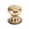 Polished Bronze Mushroom Cabinet Knob - Small