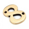 Polished Bronze Numeral 8