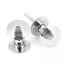 Polished Chrome Heavy Beehive Mortice/Rim Knobs