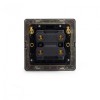 Aged Brass 45A 1 Gang Double Pole Switch, Single Plate