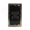 Aged Brass 45A 1 Gang Double Pole Switch, Large Plate