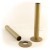 Cast Iron Radiator Pipe Shrouds - Burnished Brass