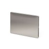 Brushed Chrome Luxury metal Double Blanking Plate