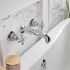 BC Designs Victrion Crosshead 3 Hole Wall Mounted Bath Filler