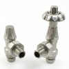 Abbey TRV Angled Radiator Valve Satin Nickel