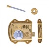Finish (Select from Range Below): Unlacquered Brass,  Door Size: Knob 41mm,  Door Knob Finish: Knob Polished Chrome
