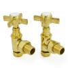 Belgravia Manual Cast Iron Radiator Valves Un-Lacquered Brass