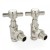 Belgravia Manual Cast Iron Radiator Valves Satin Nickel