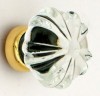 Ribbed Glass Cupboard Knobs