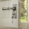 Finesse Durham Pewter Door Handle on Backplate