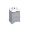 Finish (Select from Range Below): Classic Grey with 2 tap hole Basin