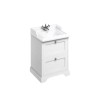 Finish (Select from Range Below): Matt White with 1 tap hole Basin