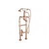 Free Standing Copper Bath Taps With Support - Small