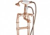 Freestanding Bath Mixer Taps With Small Tap Stand Copper