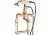 Freestanding Bath Mixer Taps With Large Tap Stand Copper