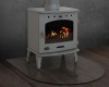 Glass Curved Stove Hearth