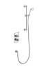 Trent Thermostatic Single Outlet Concealed Shower Valve With Rail, Hose and Handset