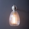 Molly Wall Light Ribbed Clear Glass