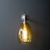 Bertie Wall Light Yellow Glass