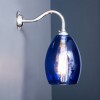 Bertie Wall Light Blue Glass