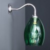 Bertie Wall Light Green Glass