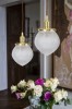 The Hollen Acorn Polished Brass Prismatic Glass Pendant - The Schoolhouse Collection
