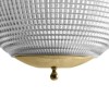 Hollen Globe Classic Unlacquered Brass Glass Pendant Light - The Schoolhouse Collection
