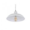 Portland Reclaimed Style Industrial Pendant Light Clay White Cream