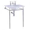 Carrera marble top & basin with basin stand