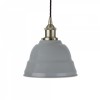 French Grey Lincoln Painted Pendant Light