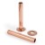 Cast Iron Radiator Pipe Shrouds - Polished Copper