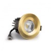 Brushed Gold CCT Fire Rated LED Dimmable 10W IP65 Downlight