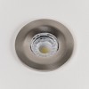 Brushed Chrome CCT Fire Rated LED Dimmable 10W IP65 Downlight