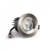 Brushed Chrome CCT Fire Rated LED Dimmable 10W IP65 Downlight