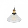 Romilly Tapered Etched Glass French Style Pendant Light