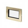 Brushed Brass Period Metal Double Data Plate 4 Modules