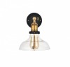 Romilly Clear Glass Step Edison Wall Light