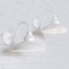 Portland Reclaimed Style Wall Light Pure White