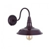 Argyll Industrial Wall Light Mulberry Red Maroon