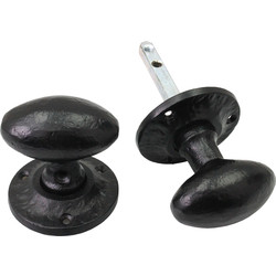 Period Door Furniture - Black Door Knobs
