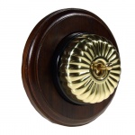 Polished Brass Flutted Dome